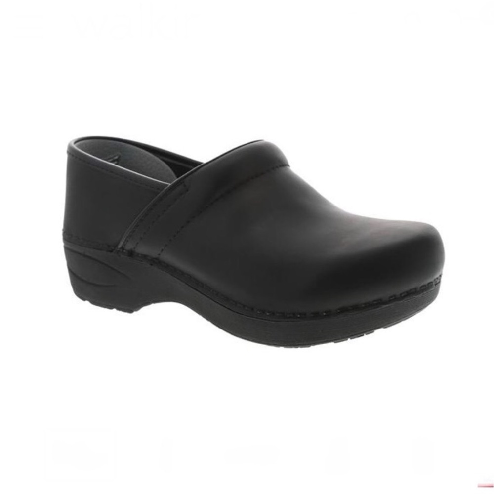 Dansko Professional Leather Clogs Black Size 38